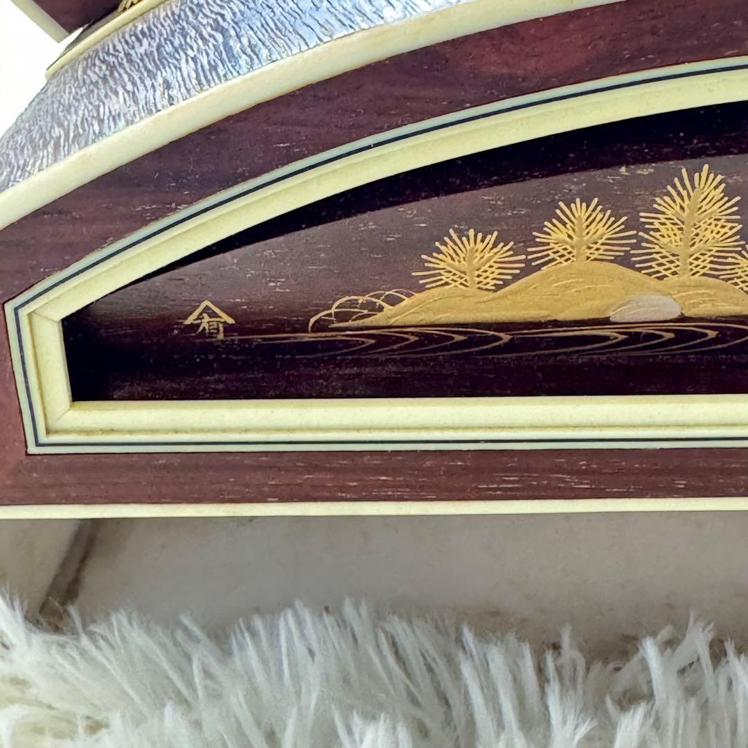 極上彩色★蒔絵　琴　13弦　すだれ彫　筝　柱付き