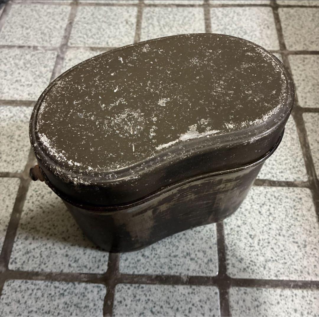 昭和レトロ 昭十七　口号 飯盒 はんごう アンティーク アルミニウムOSAKA
