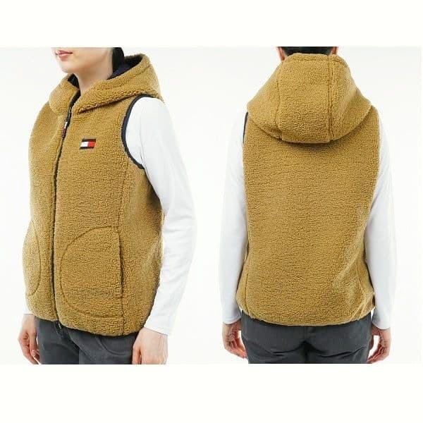   GOLF リバーシブルルボア フリースベスト