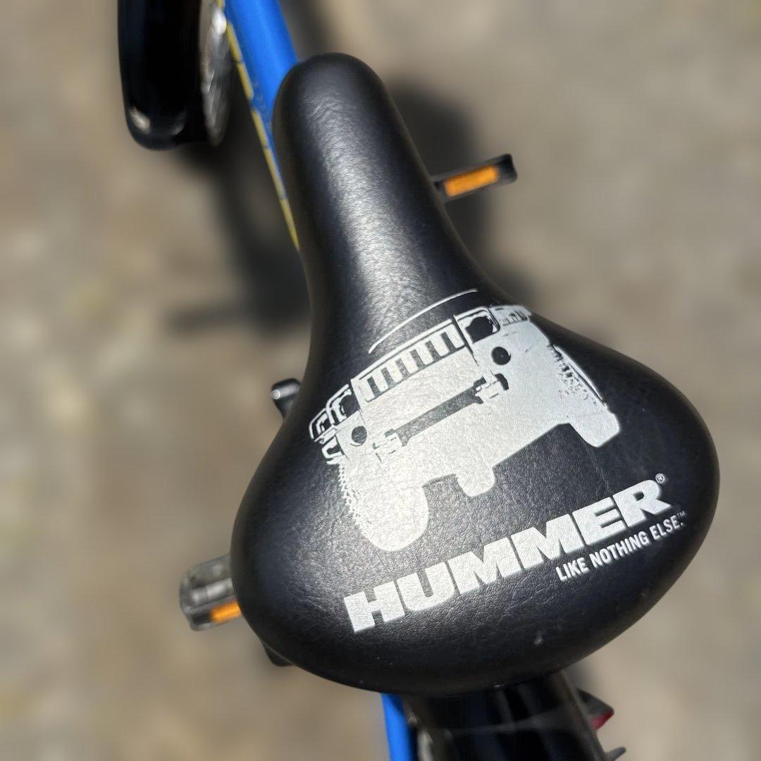HUMMER 6速キッズ自転車 青