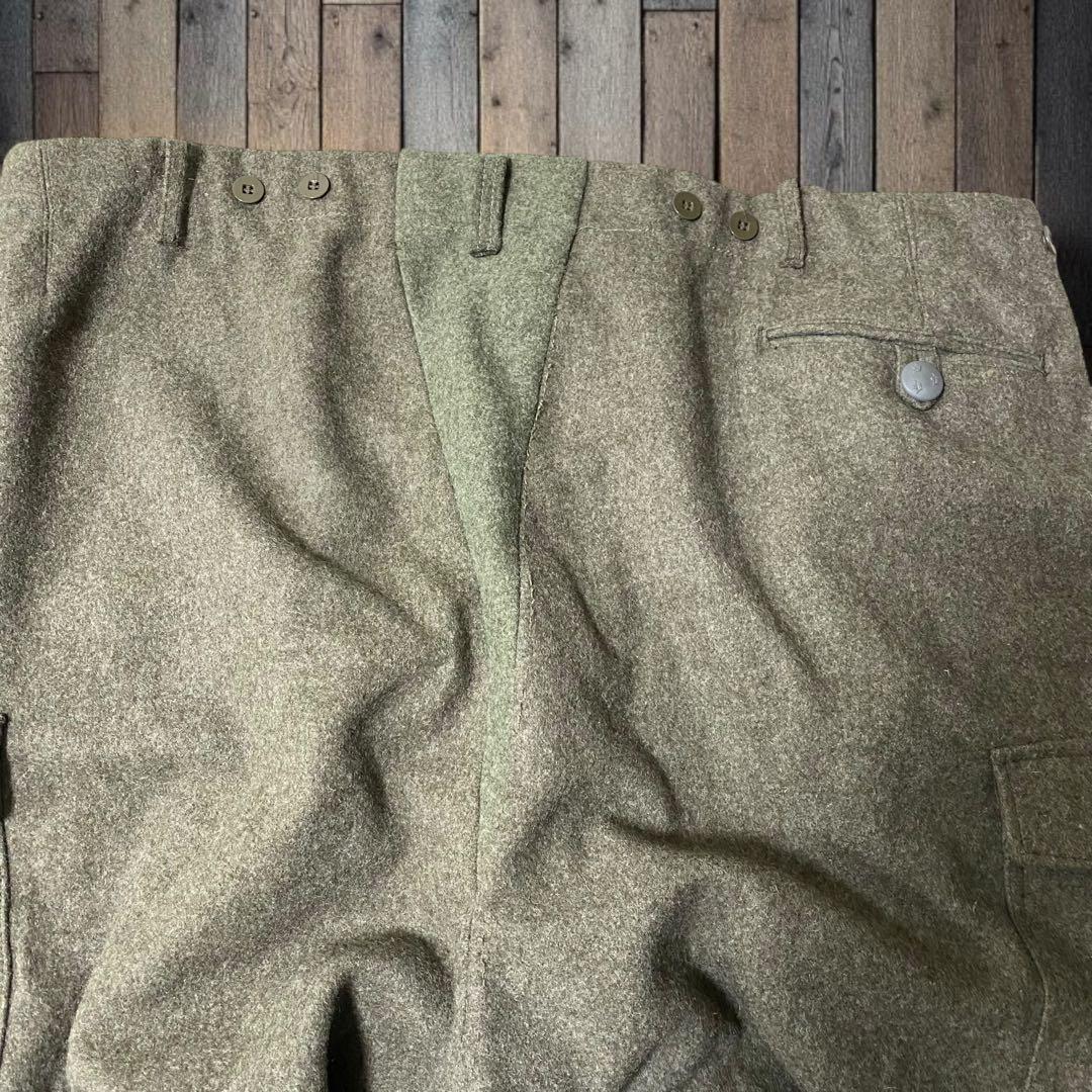 70'sスウェーデン軍 M-59 極太ウールカーゴパンツ 2XL