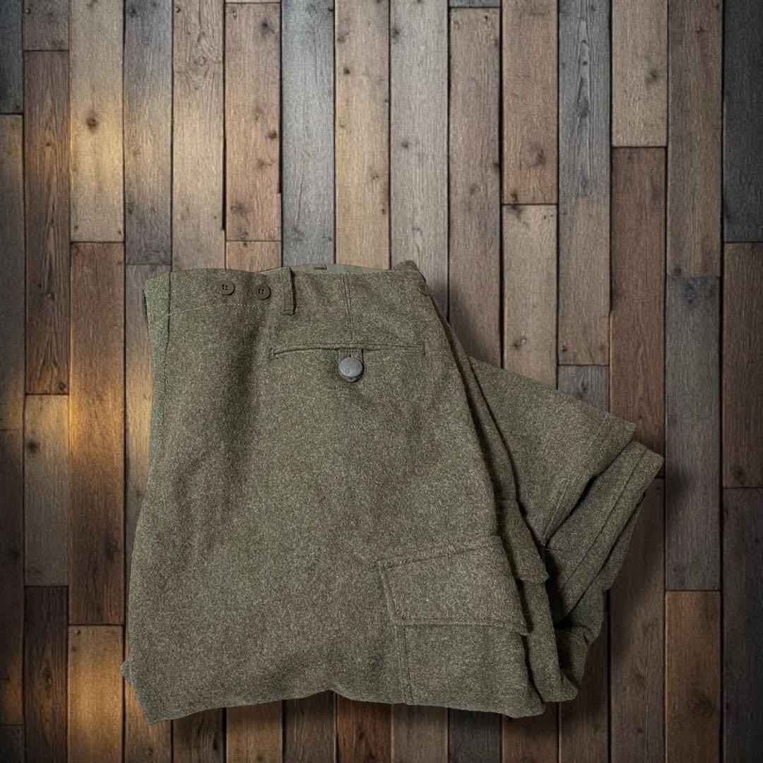 70'sスウェーデン軍 M-59 極太ウールカーゴパンツ 2XL
