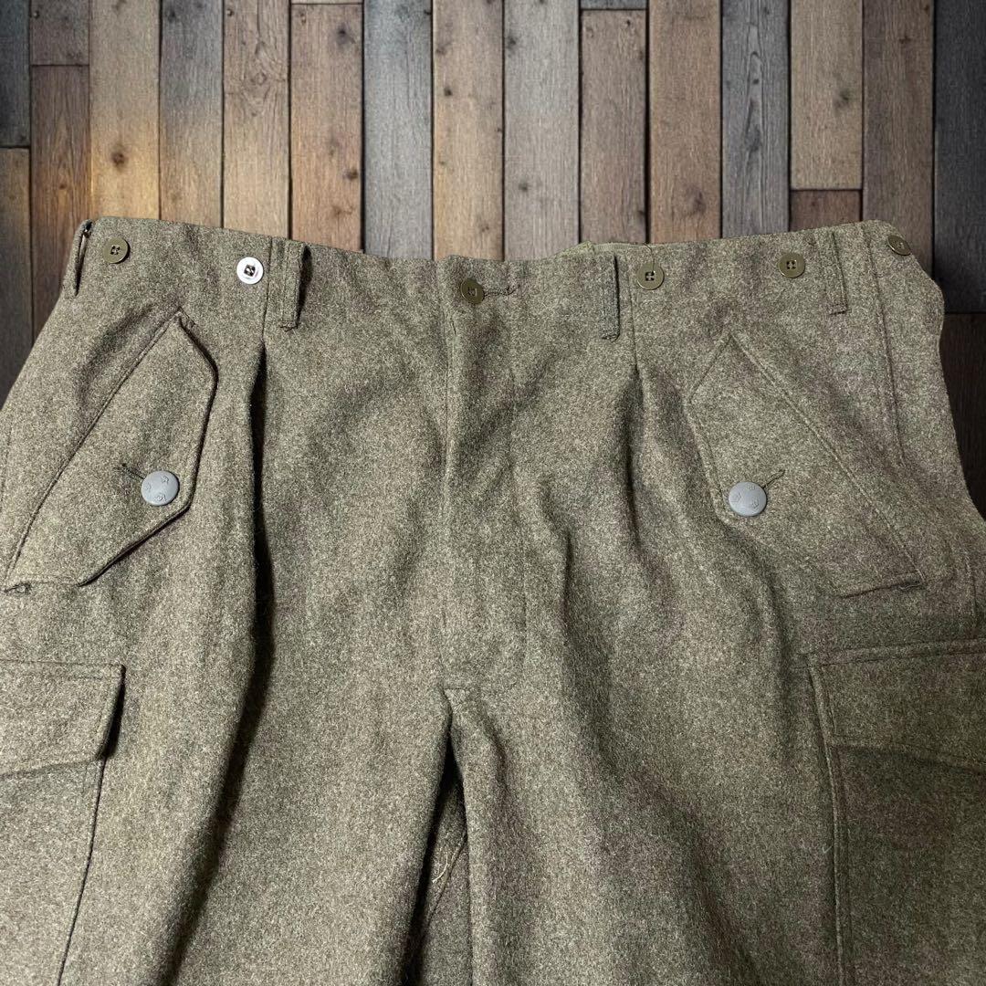70'sスウェーデン軍 M-59 極太ウールカーゴパンツ 2XL