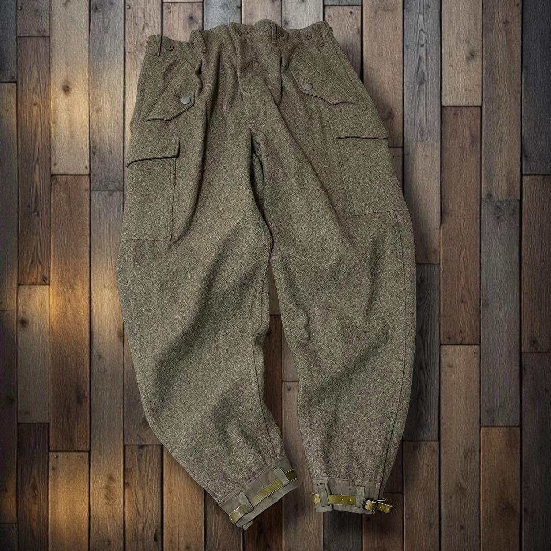 70'sスウェーデン軍 M-59 極太ウールカーゴパンツ 2XL
