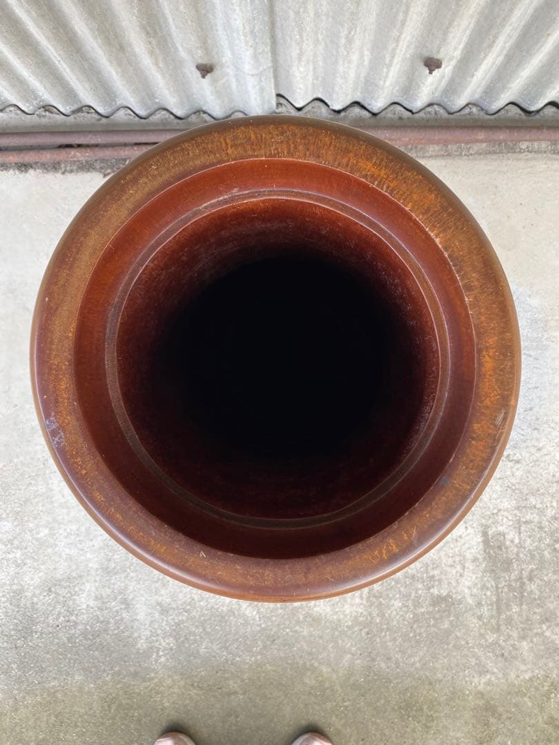 木製　傘立て　葡萄　アンティーク　マホガニー