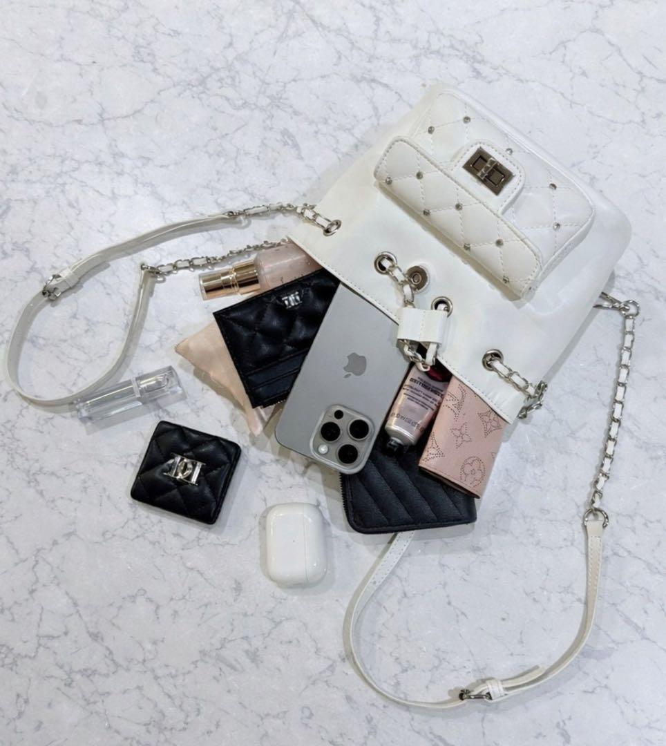 Darich キルティングビジューミニリュック MNT ミント - メルカリ