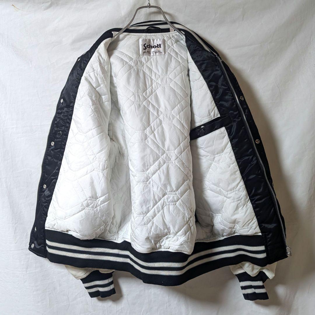 【SCHOTT/ショット】中綿入り ナイロン スタジャン e833