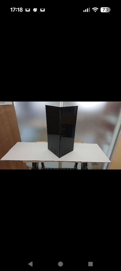 DA　コーナーカバーつや消し黒 150x200x480　吸盤6個