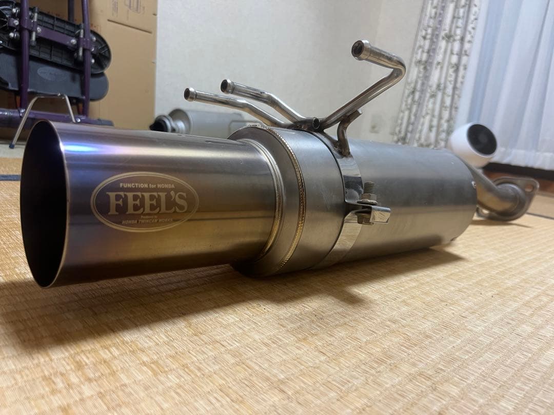ホンダツインカム【FEELS 】リアピースマフラー シビック FD2タイプR用