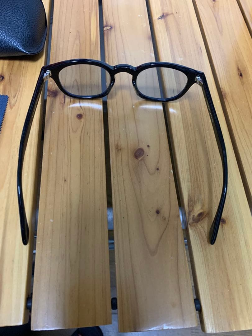 極美品金子眼鏡サングラス レンズ薄ブルー