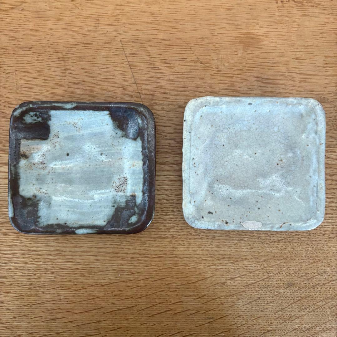 小野哲平さん　小皿2枚　カップ2客　銀継