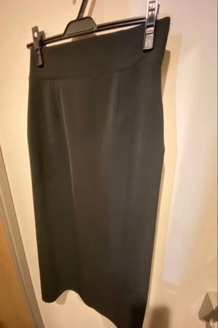 noble ジャージーライクカラータイトスカート　ブラック　38