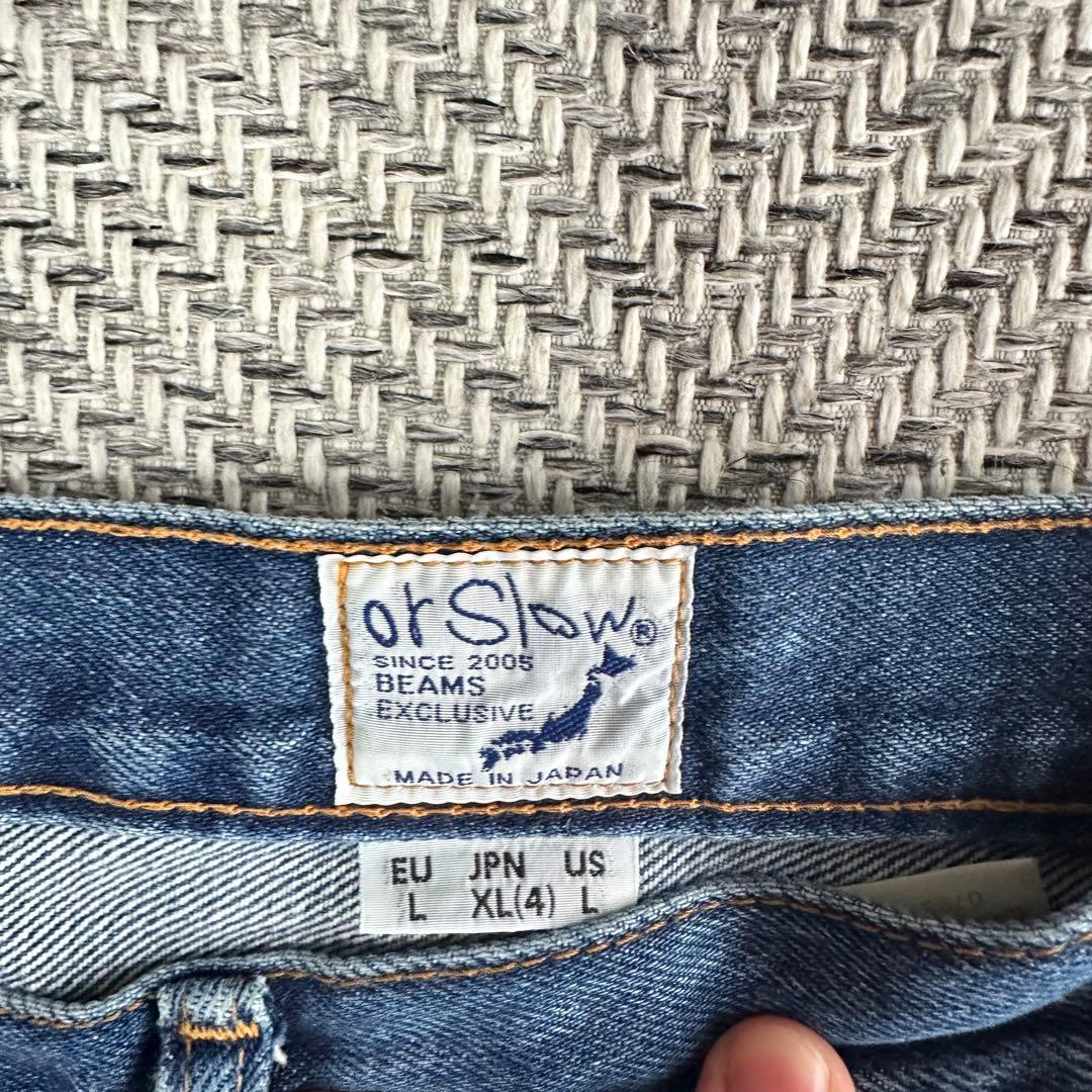 orSlow×BEAMS / 別注 Dad's Denim Pants BLUE