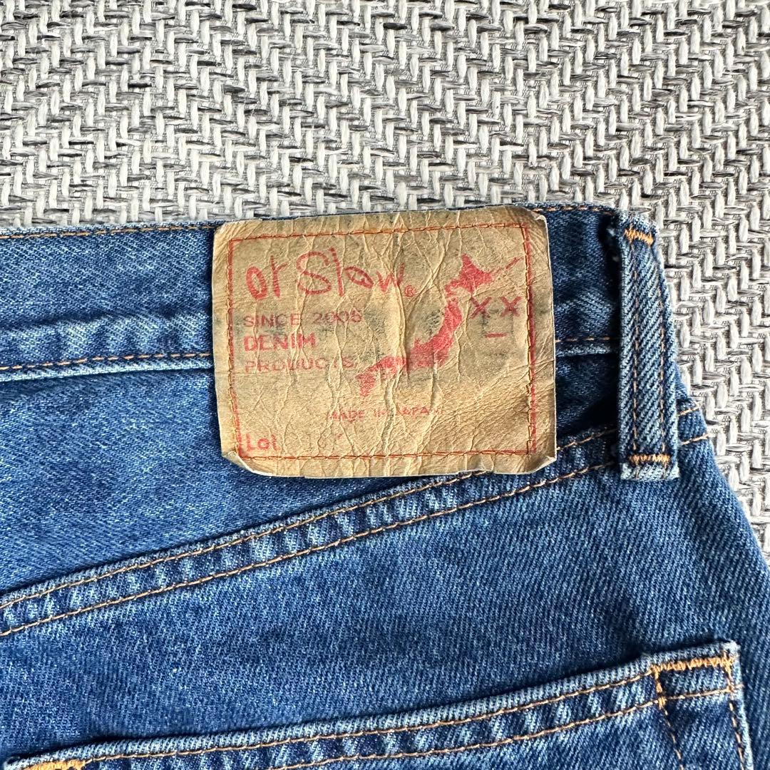 orSlow×BEAMS / 別注 Dad's Denim Pants BLUE