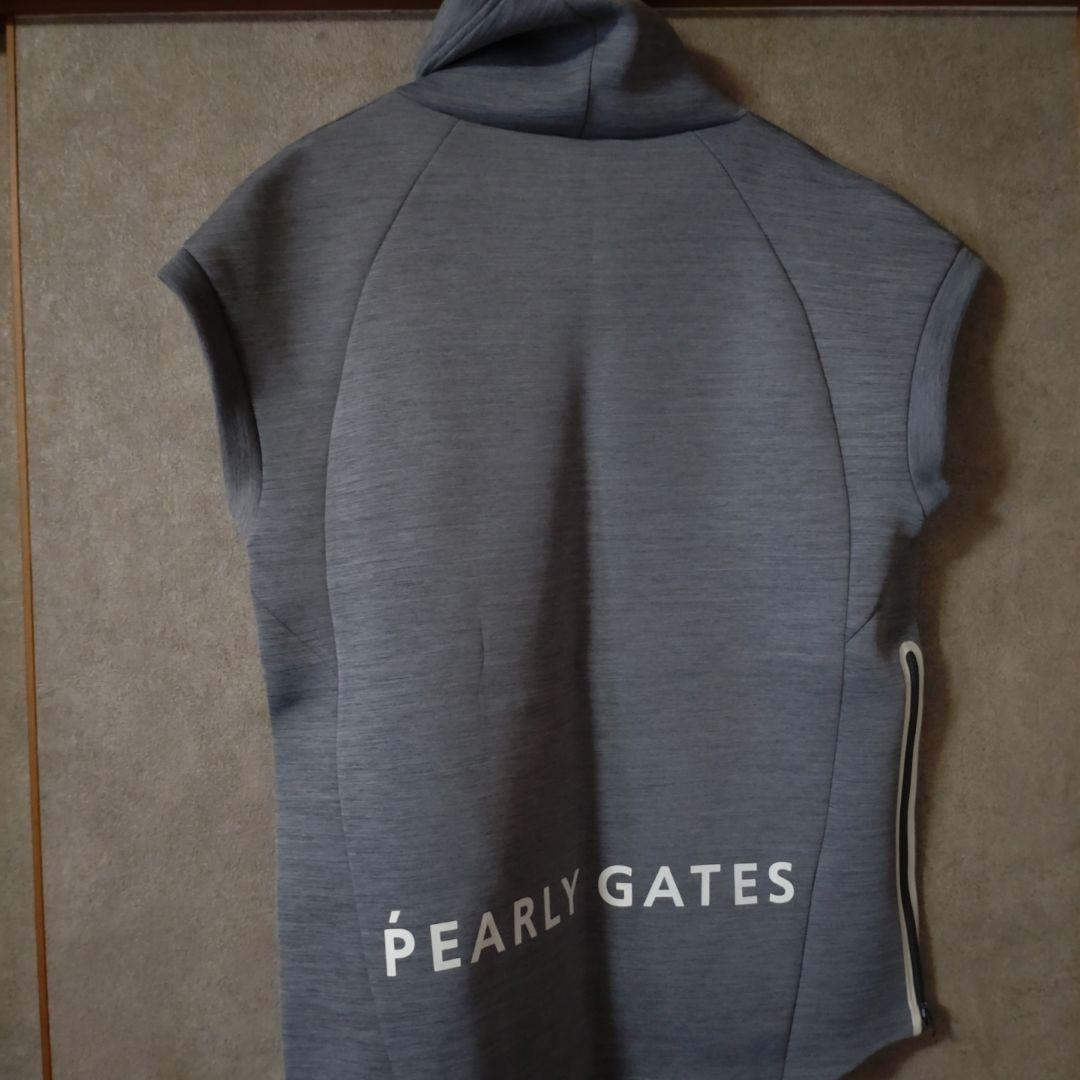 PEARLY GATES フード付き半袖トップス グレー