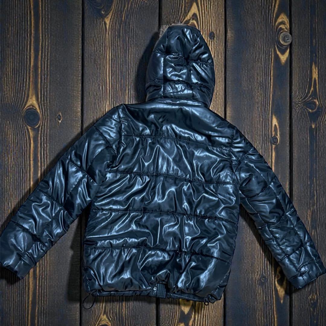 ファー付きダウン お兄系y2k フェアリー グランジパンクギャル男 光沢