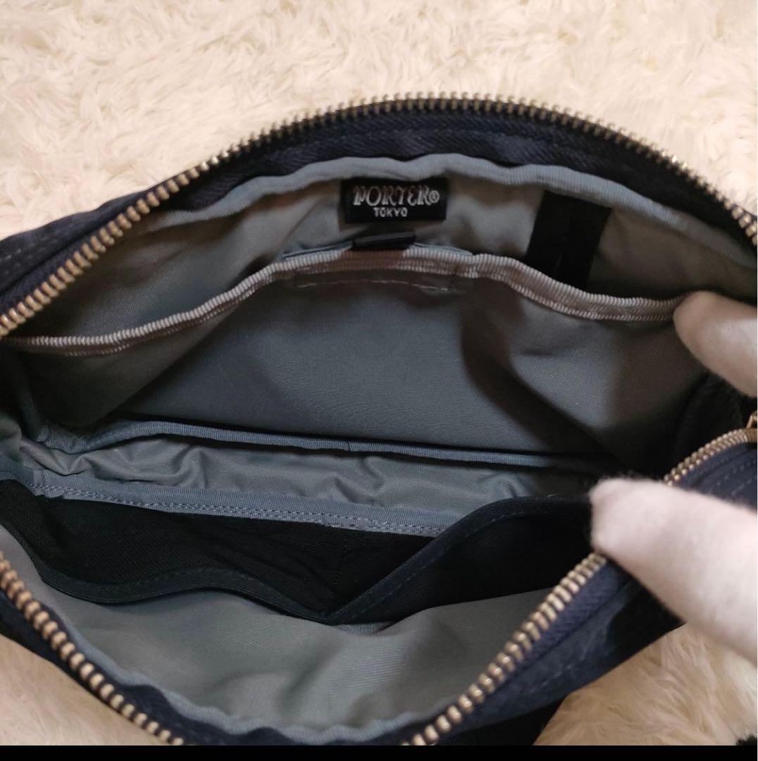 ポーター PORTER LIFT リフト ショルダーバッグ ／ネイビー