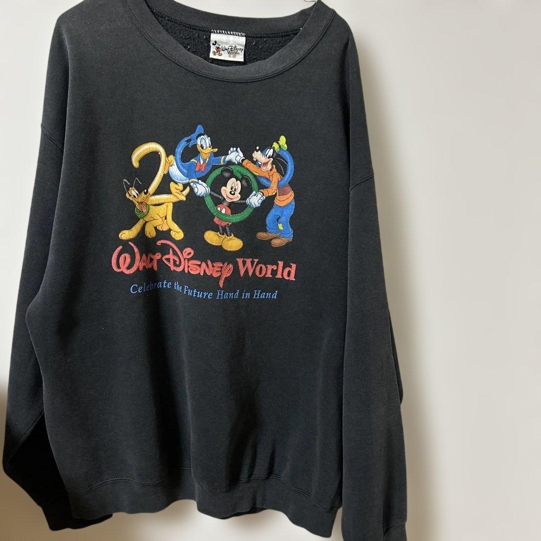 90s USA製 old Disneyミレニアム記念スウェット2000Lサイズ - メルカリ
