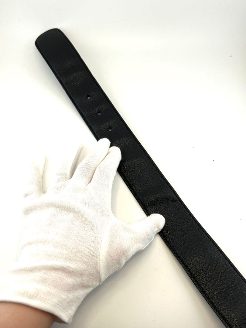 GUCCI グッチ　ベルト　レザー　黒　ゴールド　金具　インターロッキング