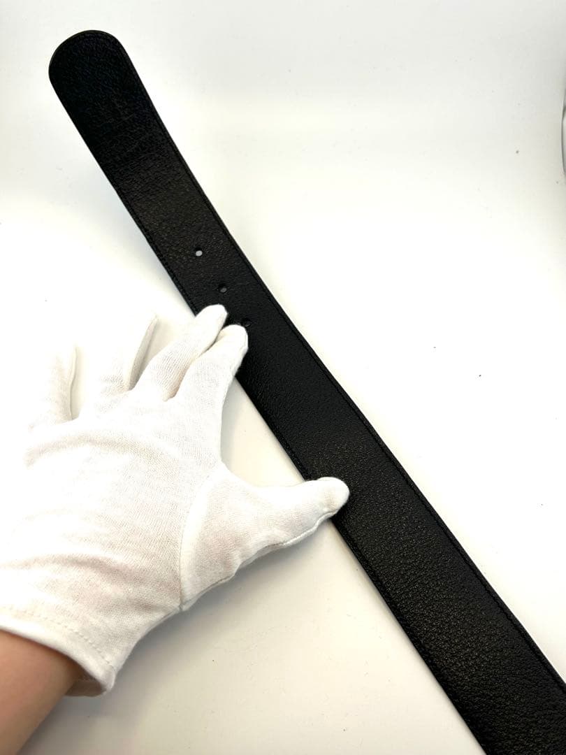 GUCCI グッチ　ベルト　レザー　黒　ゴールド　金具　インターロッキング