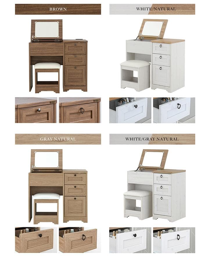 80cm幅　★超特価★佐藤産業　4FUL ANRI（アンリ）デスク ドレッサー1