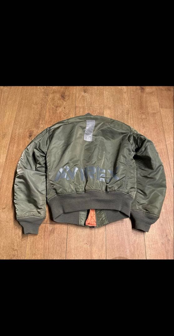 AVIREX オリーブ色 MA-1 フライトジャケット　S