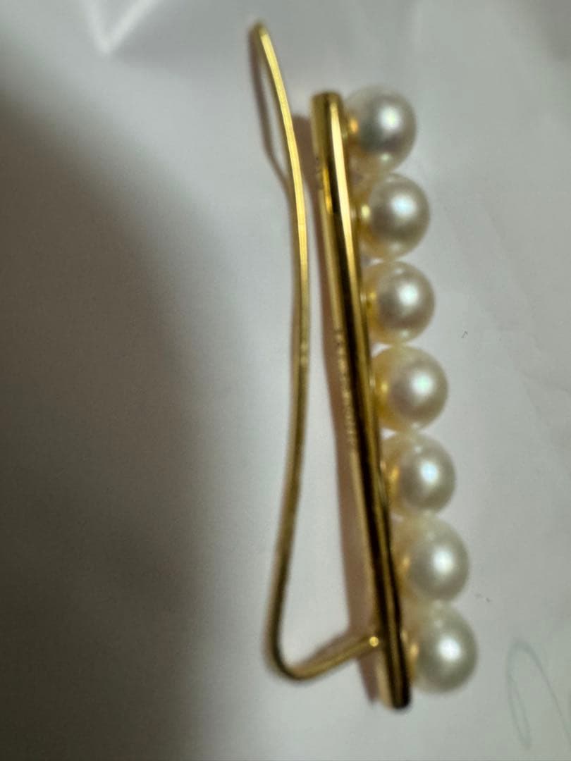 ビジュードエム 7連 淡水パール ピアス GOLD