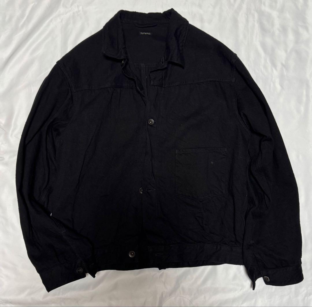 COMOLI コモリ　デニムジャケット　ブラック　サイズ3 25ss