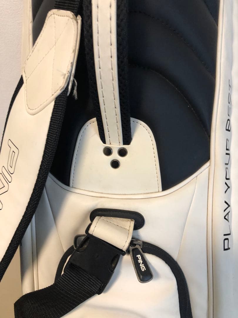 【送料込み】廃盤希少品　大人気PING キャディバッグ　ホワイト