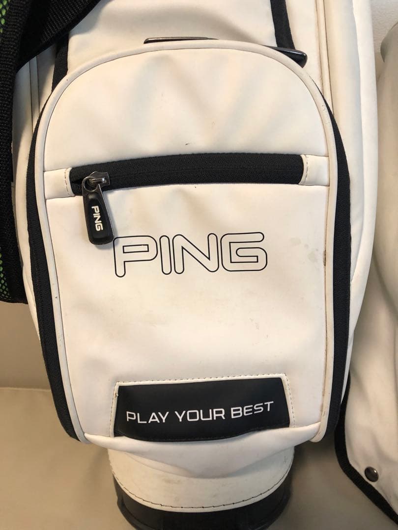 【送料込み】廃盤希少品　大人気PING キャディバッグ　ホワイト