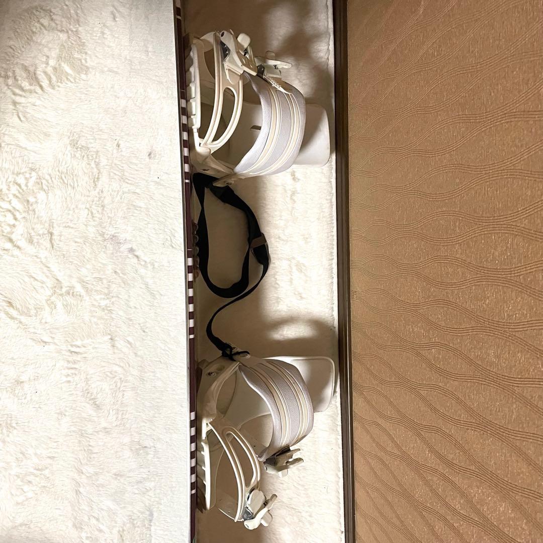 125cm スノーボードビィンディングセット リーシュコード付き