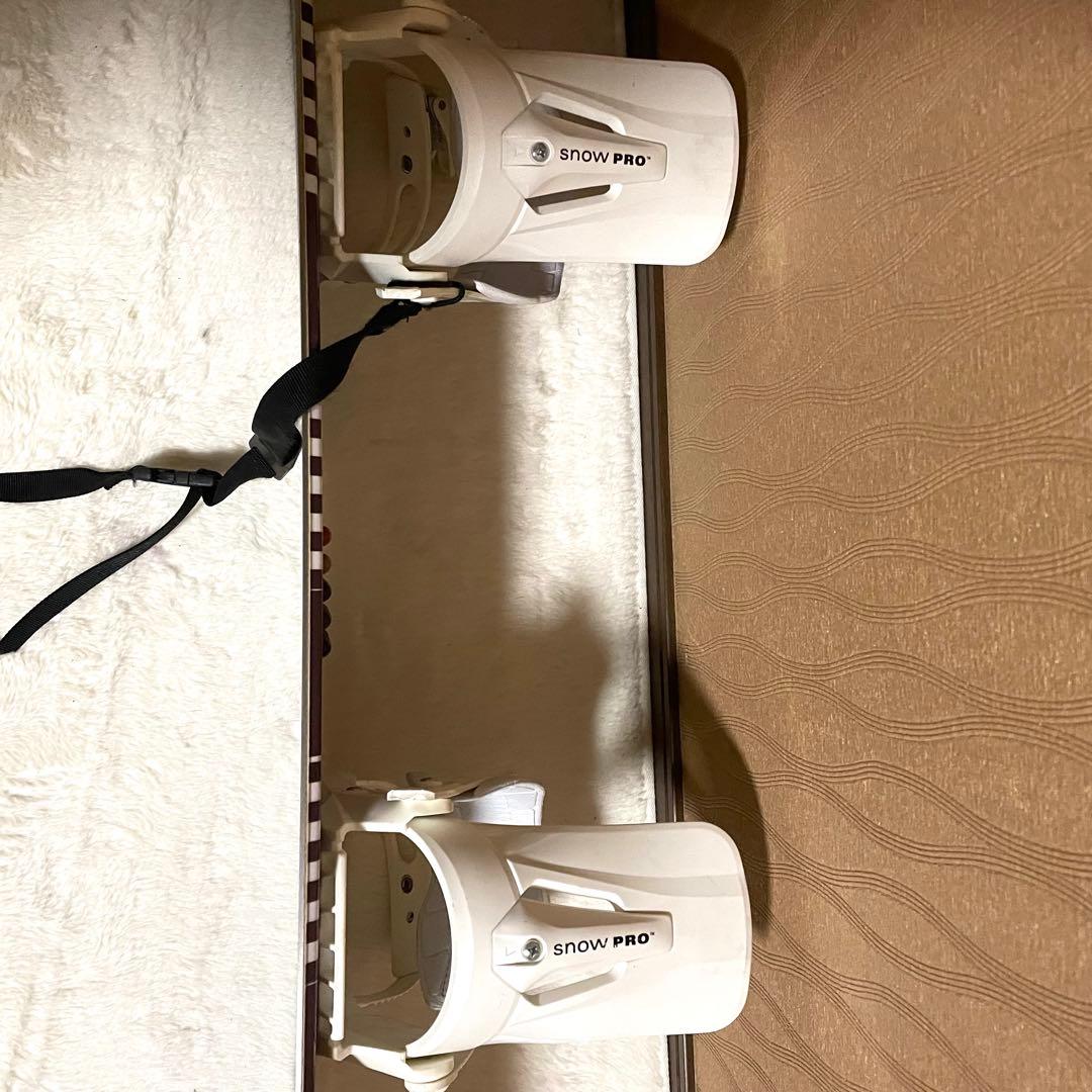 125cm スノーボードビィンディングセット リーシュコード付き