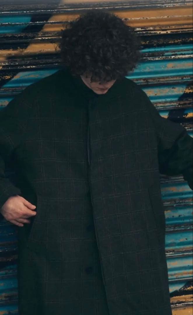 A.PRESSE アプレッセ22FW Tweed Balmacaan Coat