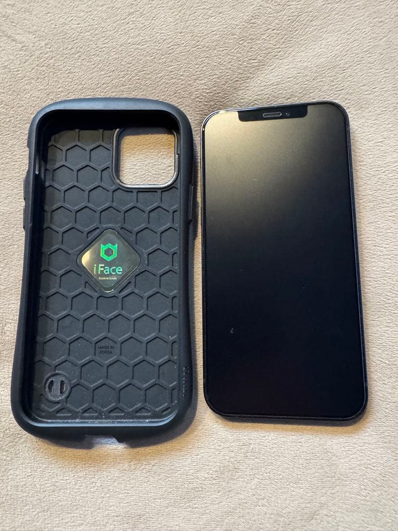 iPhone12 64G iFaceケースと強化ガラスフィルムセット