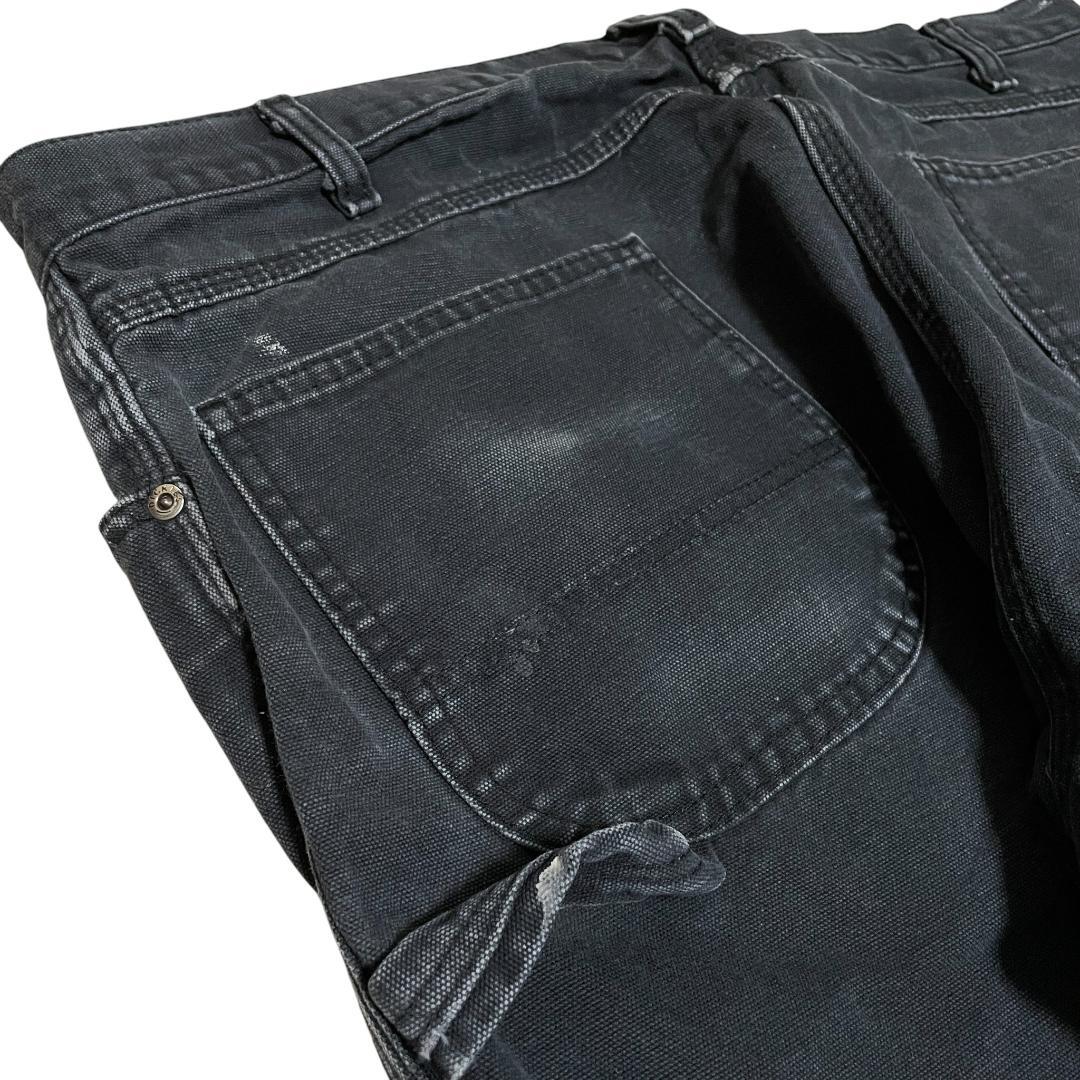 ディッキーズ ダックパンツ ペインターパンツ w40 ブラック ペイント ペンキ