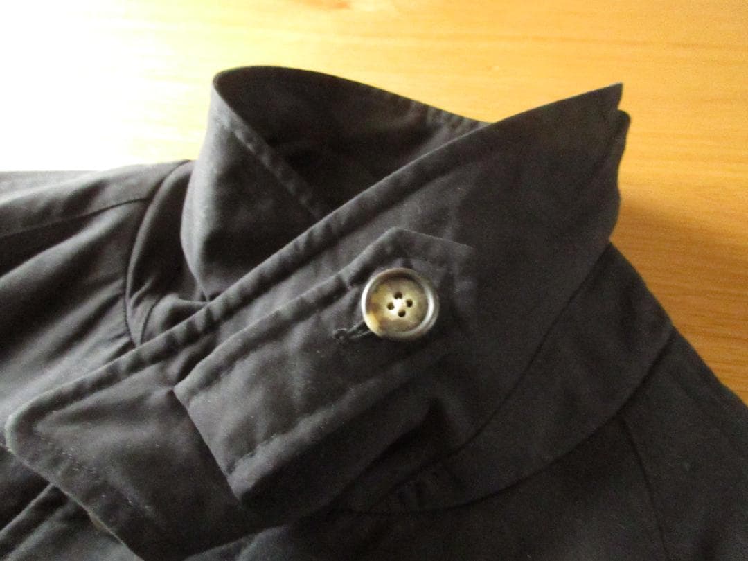 ☆美品ランズエンドLANDS'END'90sステンカラーコートXL46-48黒