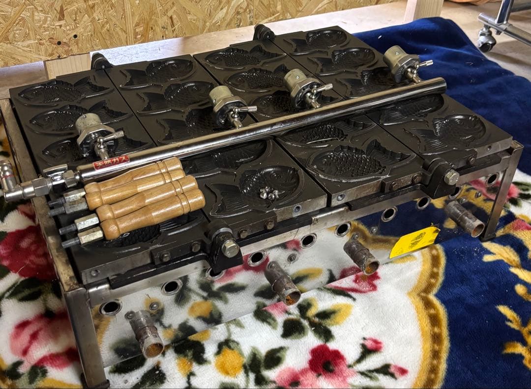 たい焼き器★天然ガス★5×2連★業務用器具★厨房器具★