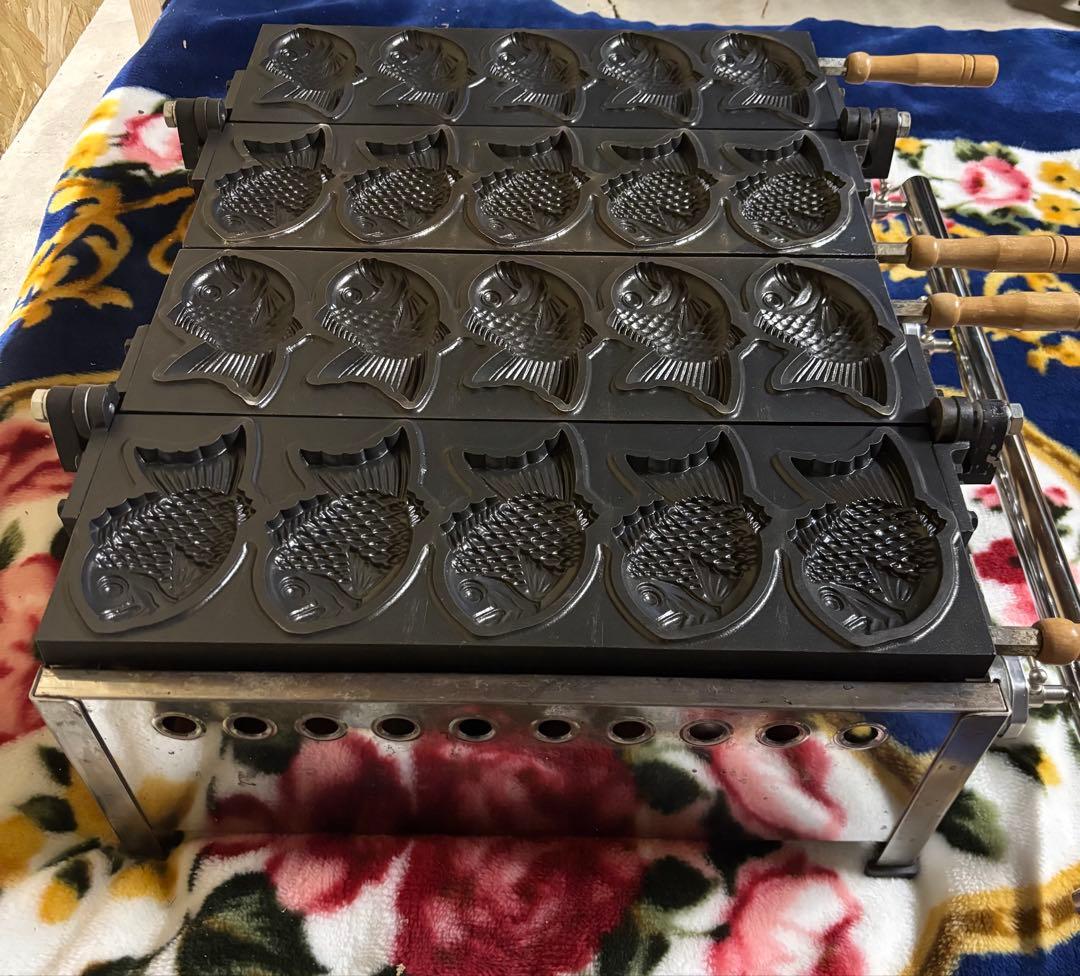 たい焼き器★天然ガス★5×2連★業務用器具★厨房器具★