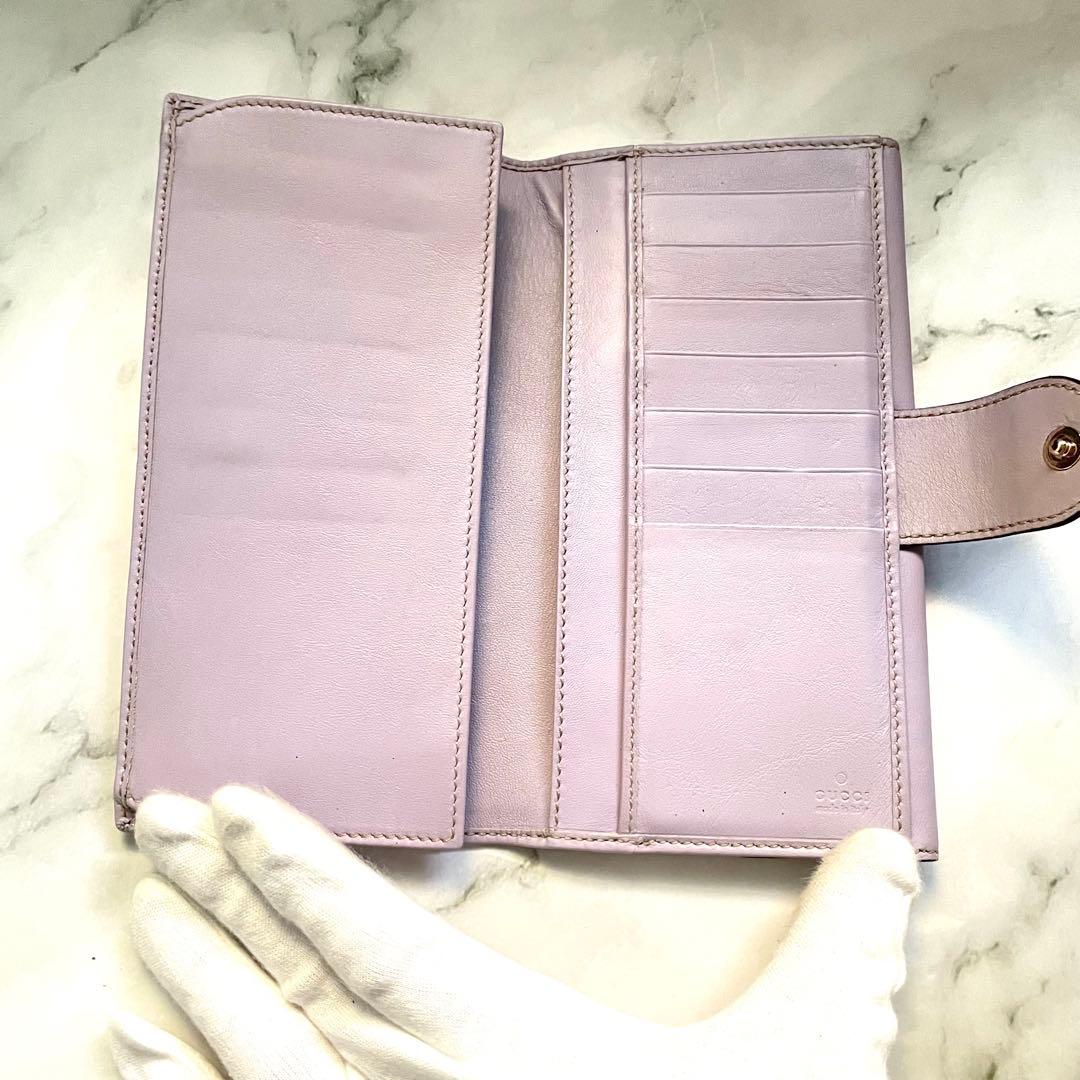 GUCCI グッチ ラブリーハート GGキャンバス 長財布　美品 0109-②