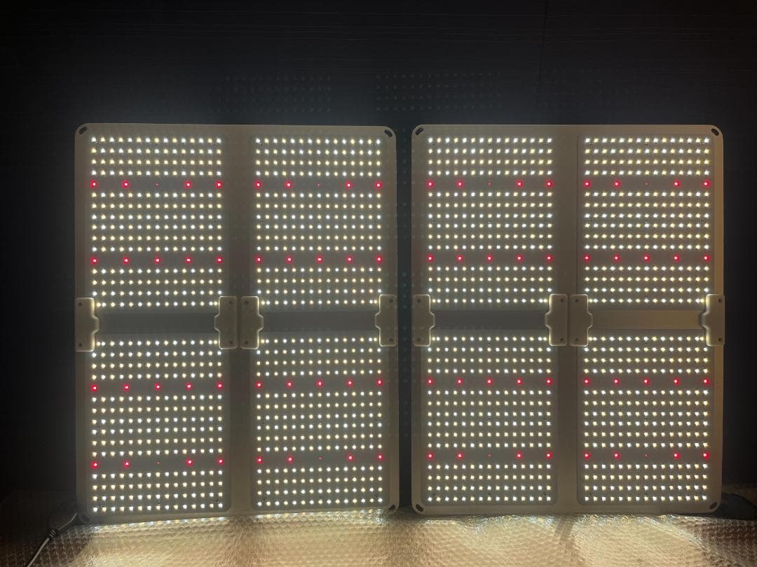 2台　フルスペクトラム　植物育成ライト　450W　LED グロウライト　調光付き