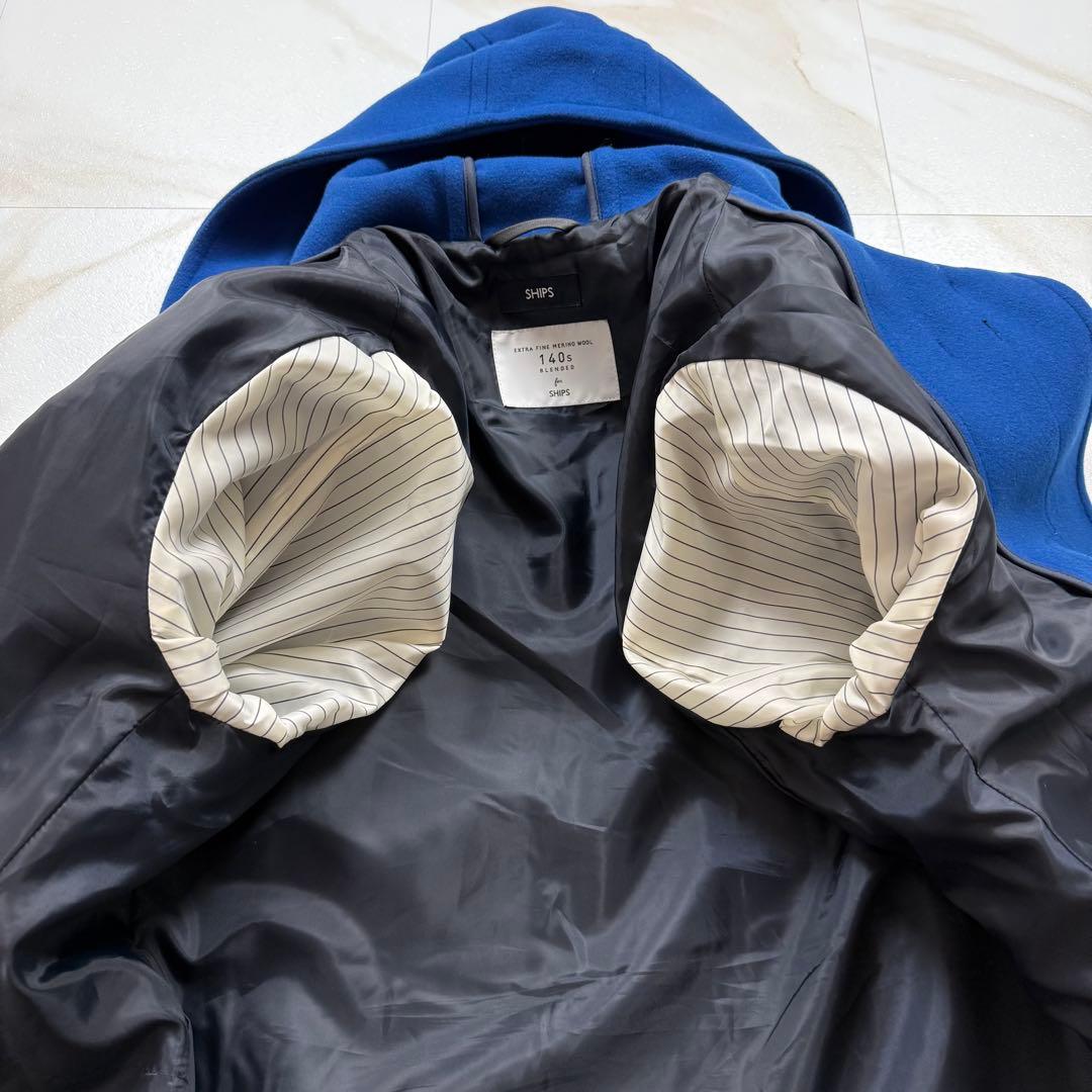 美品✨️SHIPS スーパー140'S ダッフルコート メリノウール トグル