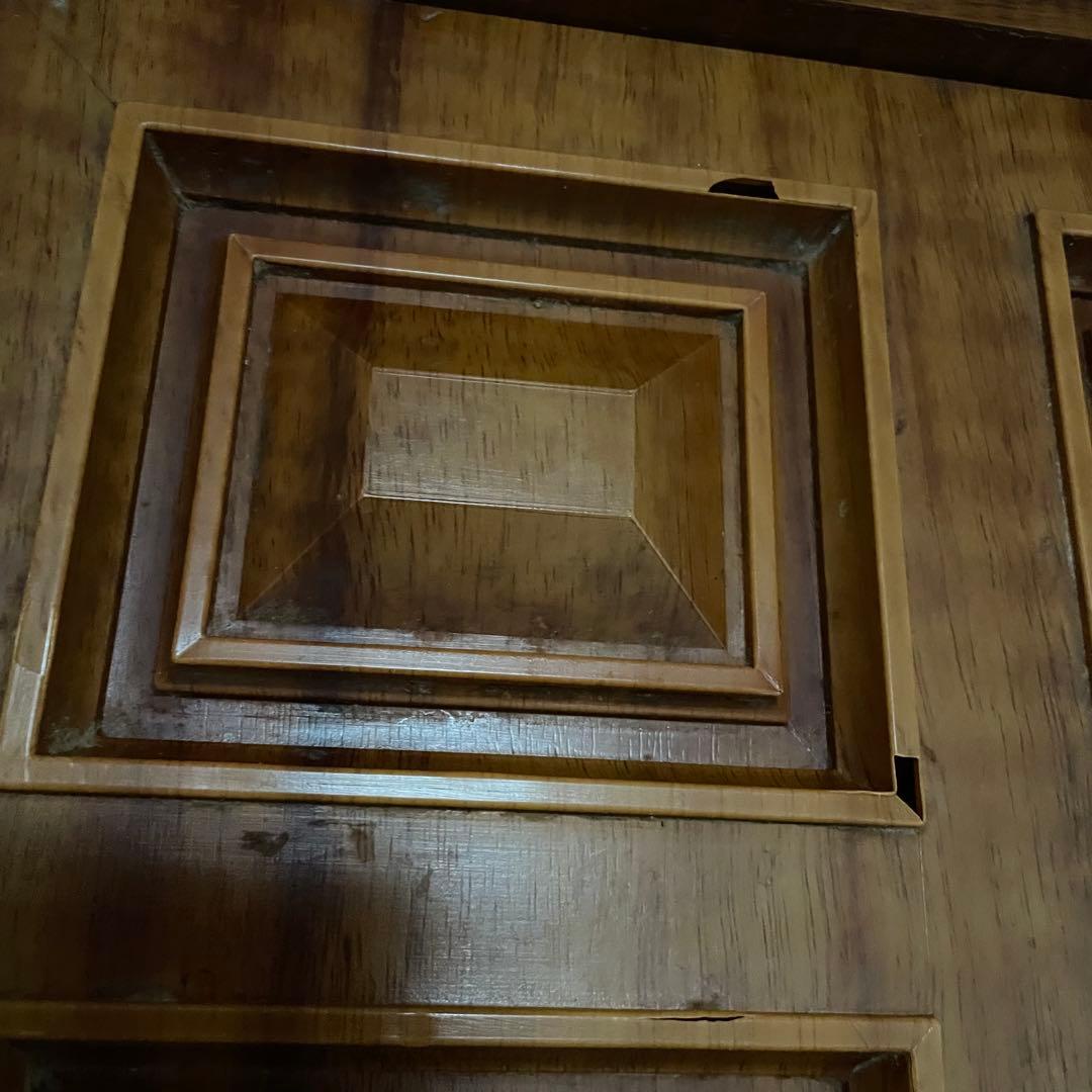 関西創愛ファニチュア　電話台　キャビネット　レトロ　アンティーク　サイドボード