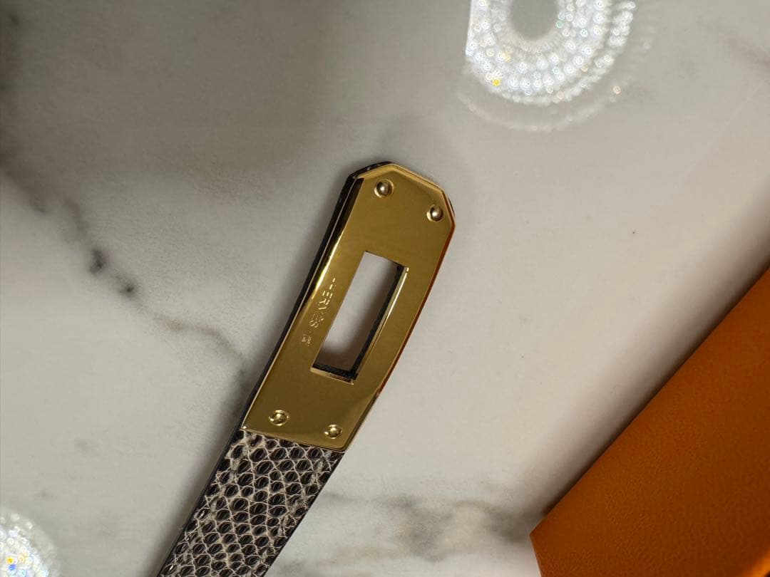 未使用　エルメス　ケリー　ドゥブルトゥール　オンブレ　リザード