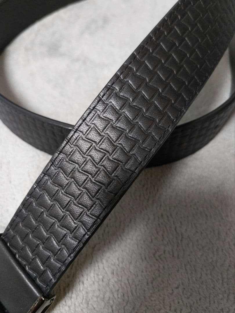 美品　レクサス　ゴルフ　ベルト　型押し　黒