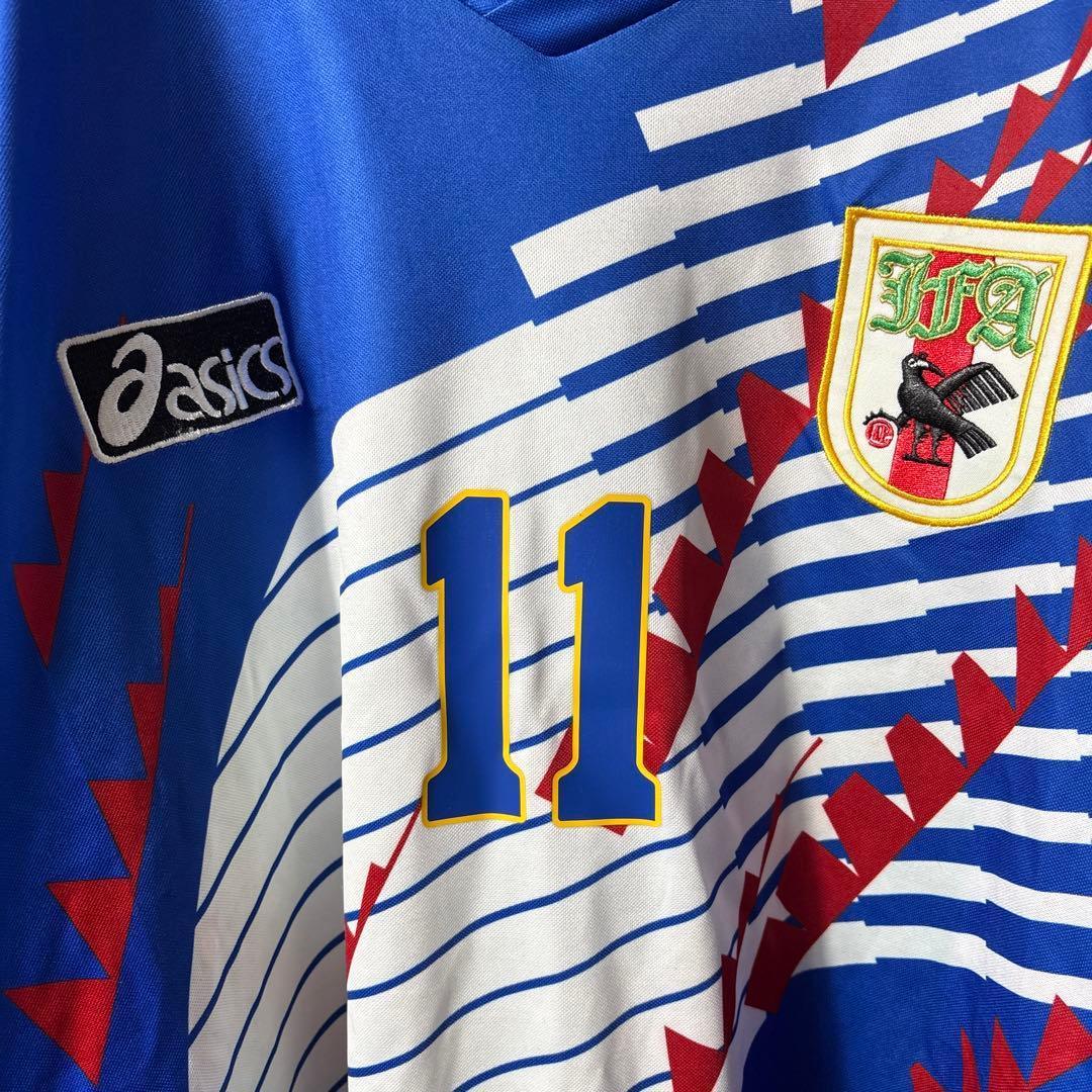 【★三浦知良】 古着 サッカー 代表 94 ユニフォーム 11番 ★ドーハの悲劇