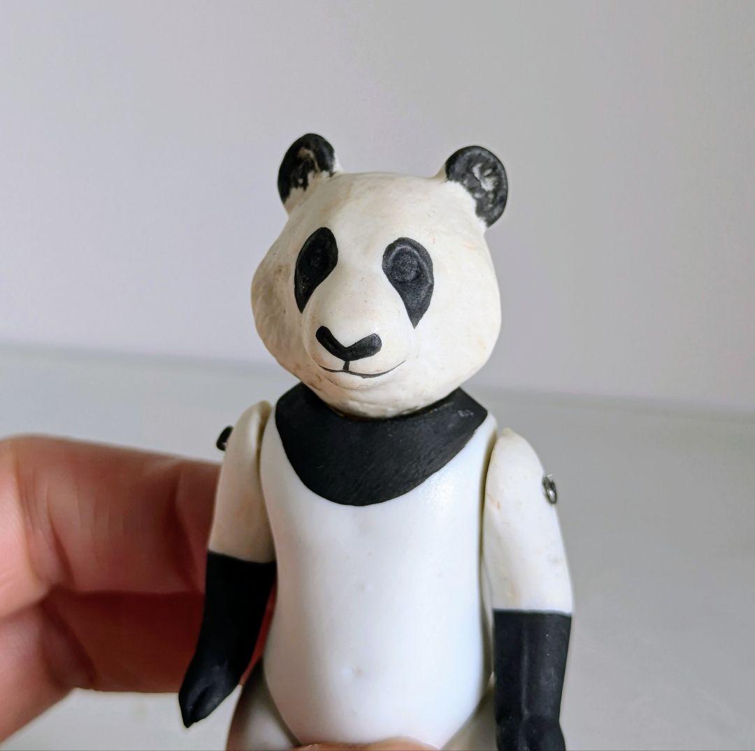 ミニョネット　アンティーク　ビスク　パンダ