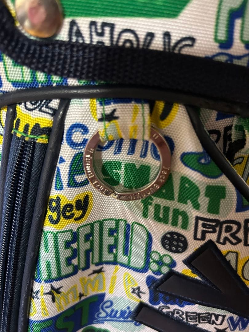 美中古JACK BUNNY ゴルフ　キャディーバッグ カラフル