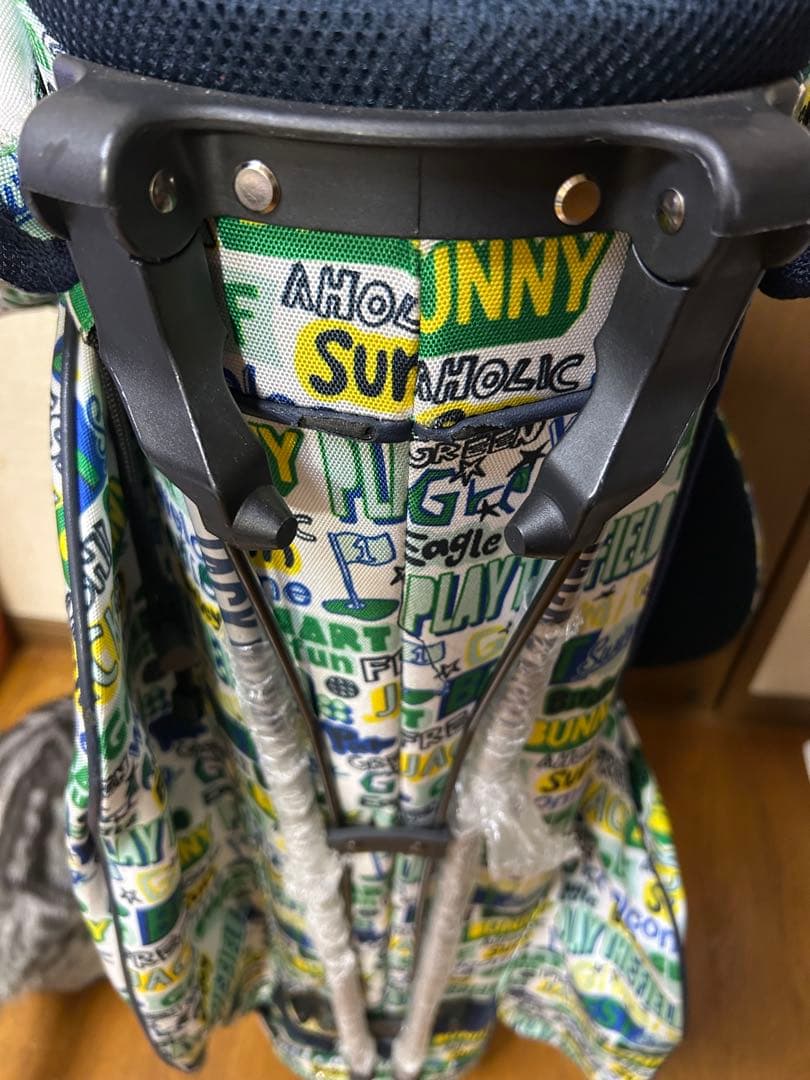 美中古JACK BUNNY ゴルフ　キャディーバッグ カラフル