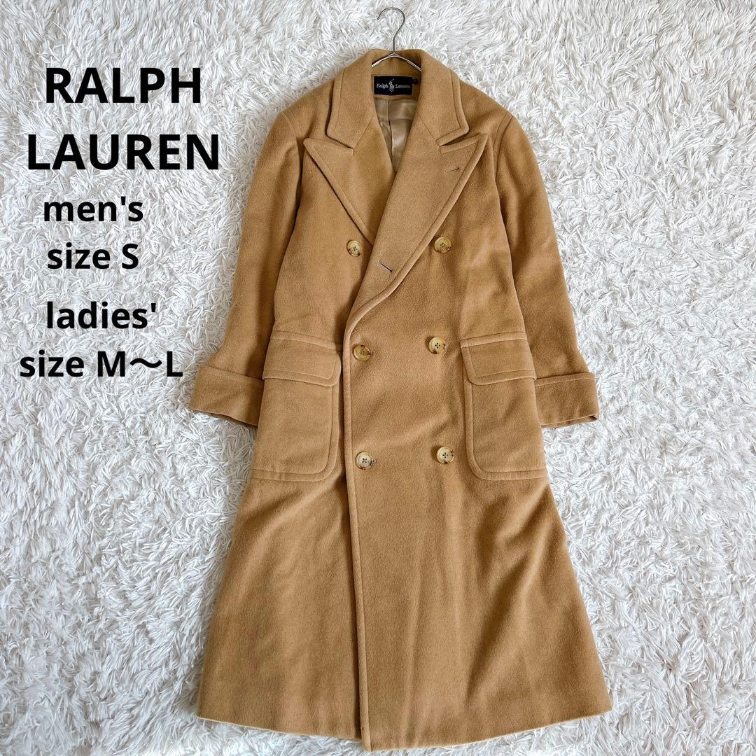 美品⁂ラルフローレン⁂ロングチェスターコート　ダブルブレスト　ウール　男女兼用