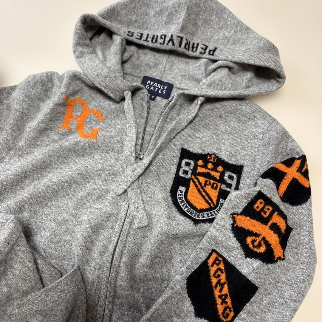 極美品✨パーリーゲイツ カシミヤ 100% パーカー セーター ニット✨0